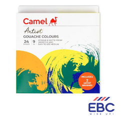 CAMEL Artist Gouache Colours 24 Shades 9ml
